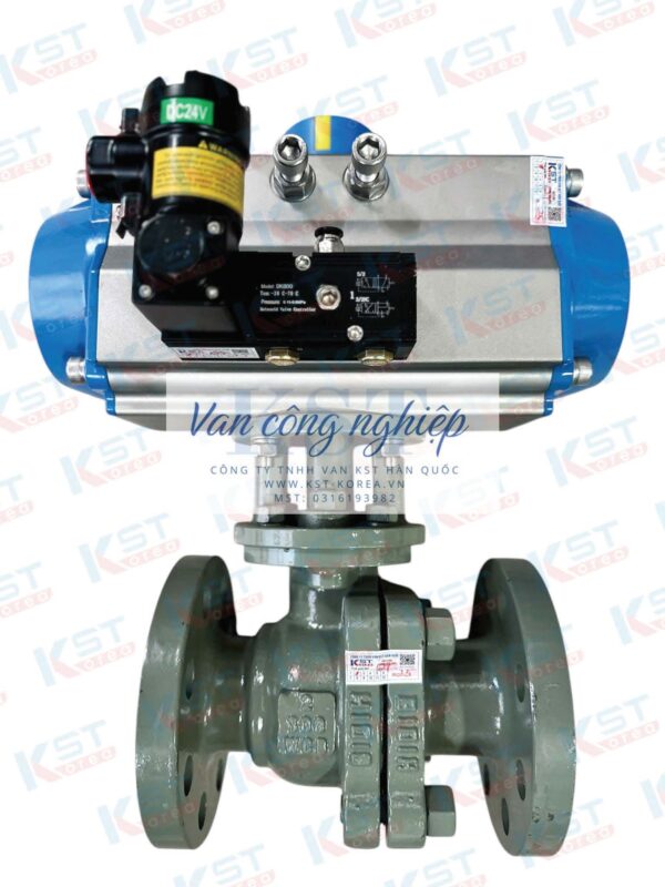 Van Bi Mặt Bích Điều Khiển Khí Nén KST AT - Image 5