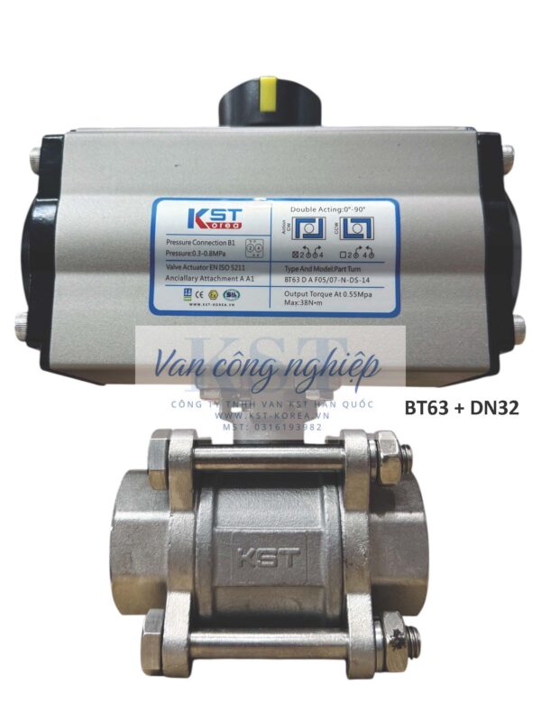 Van Bi Nối Ren Điều Khiển Khí Nén KST-BT - Image 2