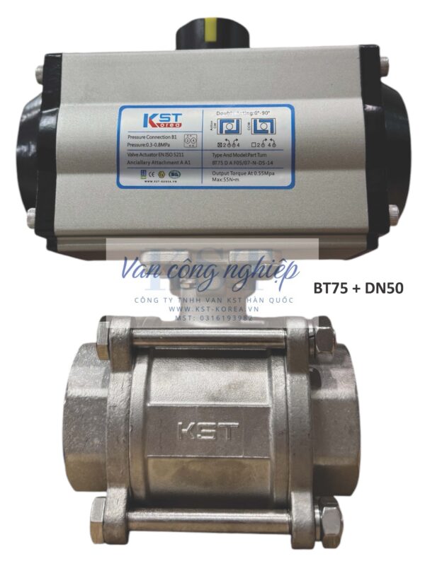 Van Bi Nối Ren Điều Khiển Khí Nén KST-BT - Image 3