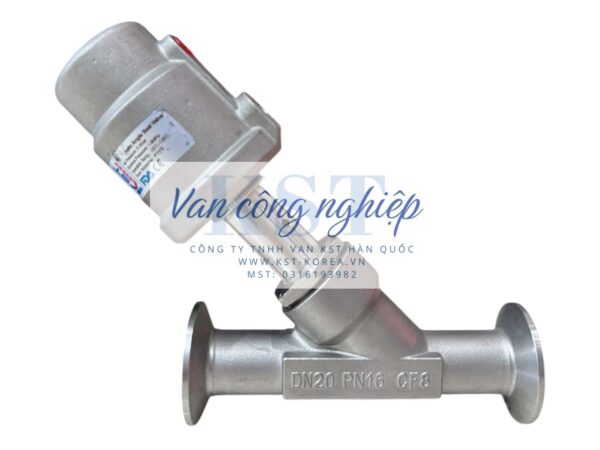 Van xiên khí nén nối clamp KST - Image 2