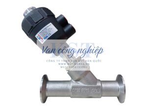 Van xiên khí nén nối clamp KST