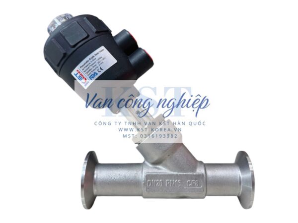 Van xiên khí nén nối clamp KST