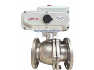 Van bi mặt bích điều khiển điện KST