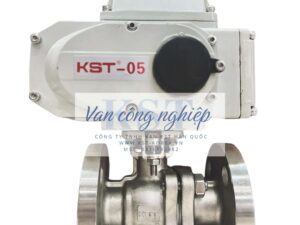 Van bi mặt bích điều khiển điện KST