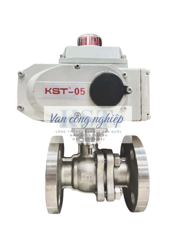 Van bi mặt bích điều khiển điện KST