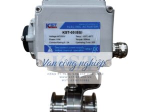 Van Bướm Inox Vi Sinh Điều Khiển Điện KST
