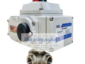 Van bi 3 ngã nối ren điều khiển điện KST