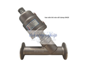 Van xiên khí nén nối clamp KST