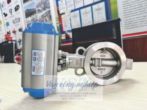 Van bướm chịu nhiệt điều khiển khí nén KST
